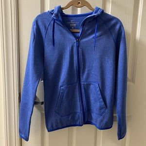nike blue therma fit zip up hoodie